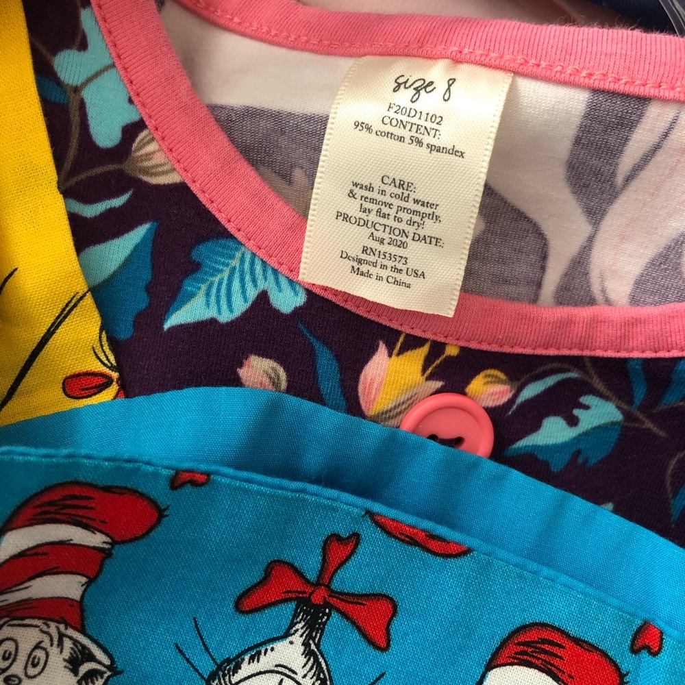 AWESOME Boutique CAT IN THE HAT apron knot dress size 8 - Picture 8 of 8